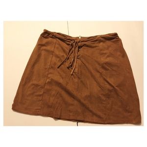 ‼️ Suede Mini Skirt